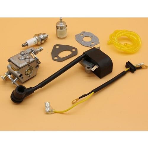 Carburetor Ignition Coil Magneto Spark Plug Gasket Fit For HUSQVARNA 136 137 141 142 36 41 Chainsaw Parts Zama C1Q-W29E Carb