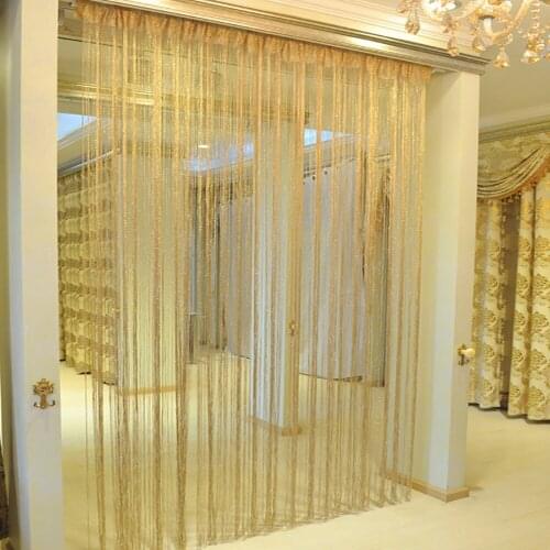 Summer Door Window String Curtains Patio Net Fringe Living Bedroom Room Decoration Curtains cortina para sala Home Decortion J50
