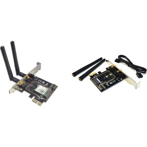 M.2 Wifi Adapter M2 Ngff Key A-E to Mini Pci Express Wifi Raiser PCI-E 1X NGFF Wireless Support Mini Pcie Network Card