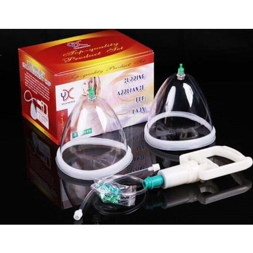 Breast Enlargement Pump 13cm CUP Chest gain Cupping Appliance For Lady A B C D breast bigger massage cupping