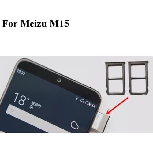 For Mei zu M15 M 15 New Original Sim Card Holder Tray Card Slot For Mei zu M15 M 15 Sim Card Holder Replacement