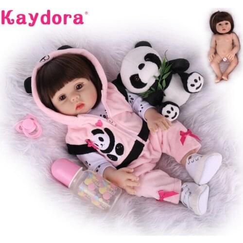 Full Soft silicone Reborn Baby Dolls 18 Inch 48cm Child Alive Play Toys Lifelike Toddler Girl Bath Playmate Kids Birthday Gifts