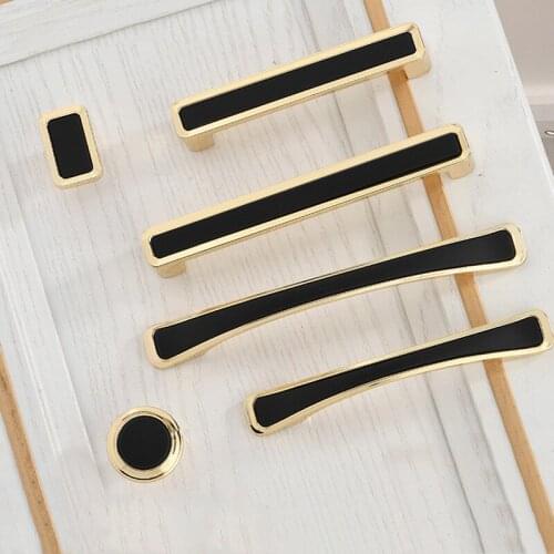 KK&FING Nordic Luxury Two In One Zinc Alloy Cabinet Handles Kitchen Cupboard Door Pulls Drawer Knobs Furniture Handle Hardware