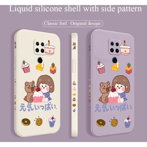 Birthday Cake Girl Phone Case For Xiaomi Redmi Note 10 10S 9T 9 8 7 Pro MAX Redmi 9 9A K40 K40pro K30 K20 Silicone Cover