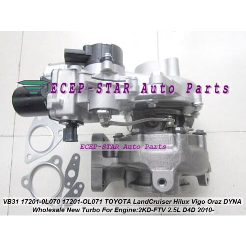 VB31 17201-OL071 17201-0L070 17201-OL070 17201-0L071 Turbo For TOYOTA LandCruiser Hilux Vigo Oraz DYNA D4D 2011 2KD 2KD-FTV 2.5L