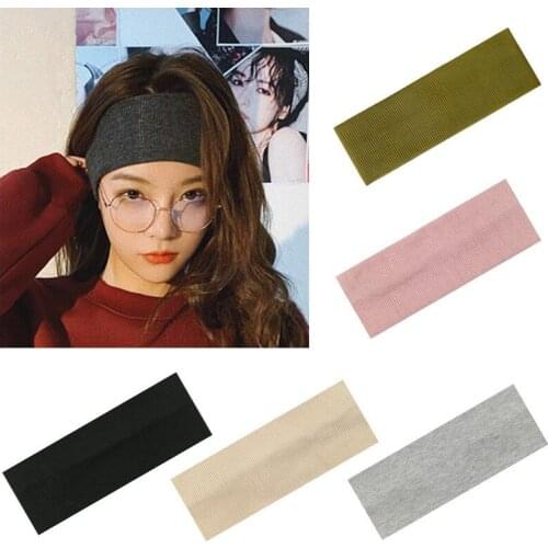 H:HYDE Women Men Cotton Sweat Sweatband Headband Yoga Gym Stretch Head Band For Sport elasticity Sweat Bands Sports Safety