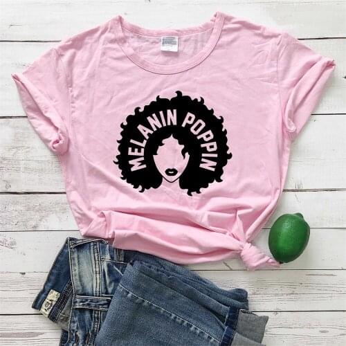 Women black girls graphic women fashion t shirt tees vintage top TX5077