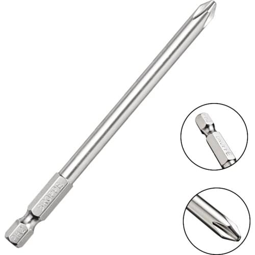 1pc PH2 Phillips Screwdriver Bit Magnetic Electric Screwdriver Drill Bit 100mm Long Reach For Power Tool