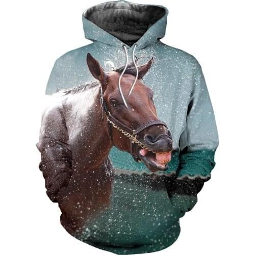 PLstar Cosmos animal Champion medal horse racing 3d hoodies/Sweatshirt Winter autumn long selvee Harajuku streetwear-8