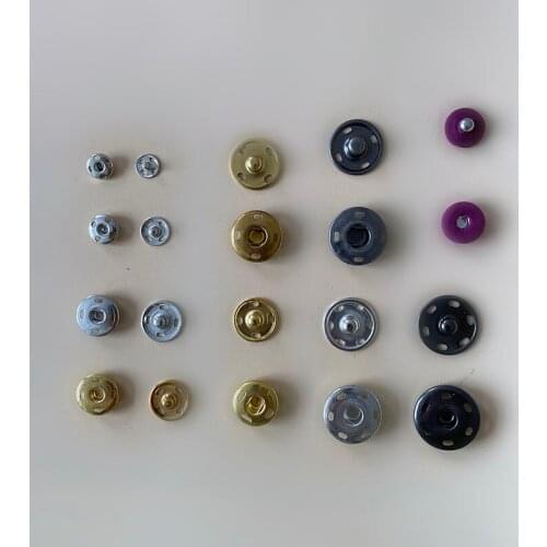 8.5 MM -21 MM hand sewing snap button press Metal brass material anti rust safe for baby press button for clothes and bags