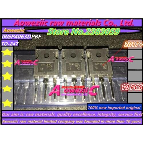 Aoweziic 2017+ 100% new imported original GP4063D IRGP4063D IRGP4063DPBF TO-247 ultra fast recovery diode 600V 96A IGBT