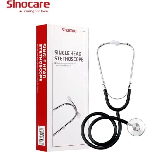 Basic Medical Stethoscope Professional Single Head Cardiology Stethoscope Student Doctor Vet Nurse Medical Equipment Device