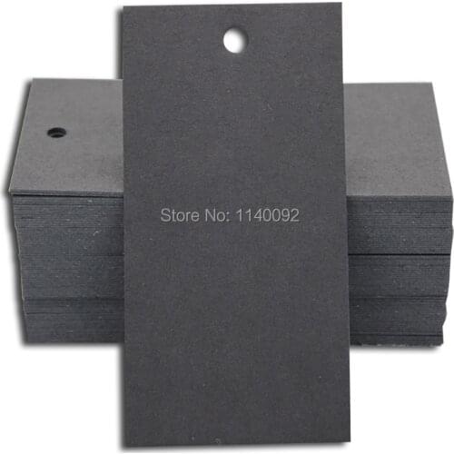 Free shipping Blank DIY matte paper Hang Tag/350gsm cardboard matte finish paper black swing tag/clothing label/tag 300pcs a lot