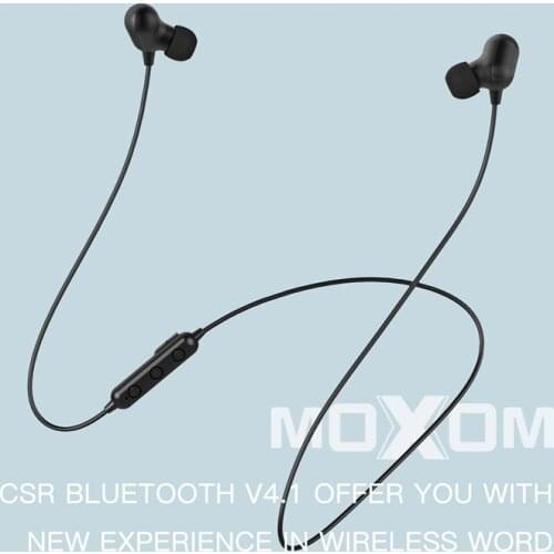 MOXOM Bluetooth Earphones In Ear Volume Control Noise Cancelling Stereo Earbuds Wireless Sports Earphone For iPhone Samsung