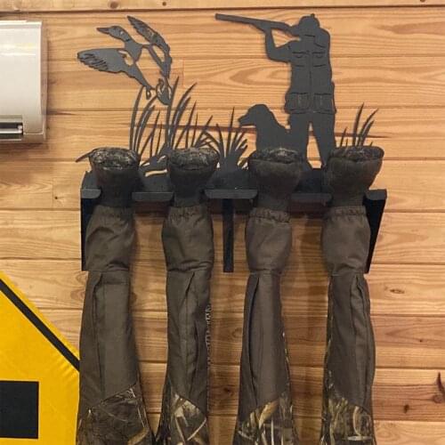D08D Waders Rack Hunting Hunter Boot Rack Detachable Wall Mounted Key Holder Hanger Home Decoration Household Gift for Hunters