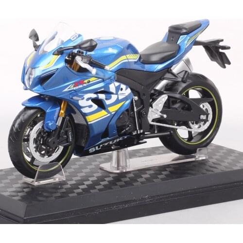 Kids 1/12 Scale 2018 Suzuki GSX-R1000 Sports Racing Motorcycle model Diecasts & Toy Vehicles moto bikes toy Replicas Gift Stand