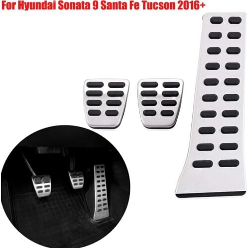 For Hyundai Sonata 9 Santa Fe Tucson 2016+ Car Interior Accessories Accelerator Non-Slip Pedal Brake Pedals Foot Pedal Cover