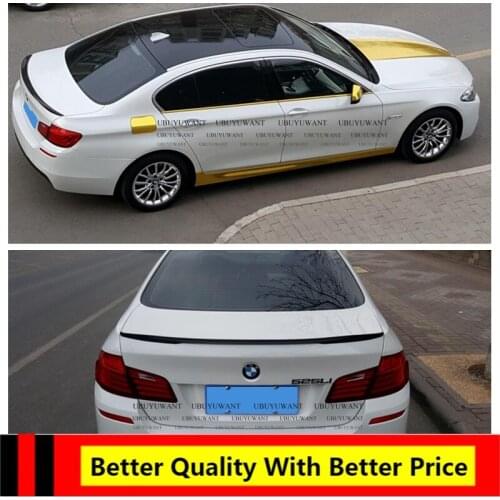 UBUYUWANT For BMW F10 F18 2011 2012 2013 2014 2015 2016 P STYLE ABS Rear Spoiler Tail Trunk Boot Wing Decoration Car Styling