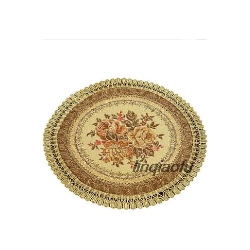 European placemat western food pad fabric home vase mat slip insulation Table runner