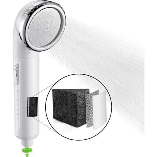 Miniwell Shower Filter Chlorine - Filtered Shower Head For Bathing Softener Chlorine Removal