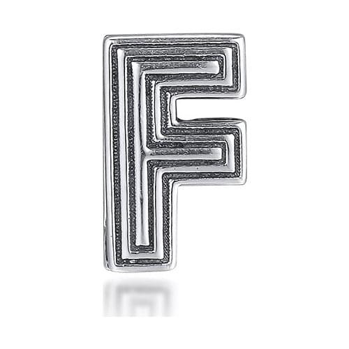GPY Letter F Charms 925 Original Fit Reflexions Bracelet Sterling Silver Charm Beads for Jewelry Making Jewellery