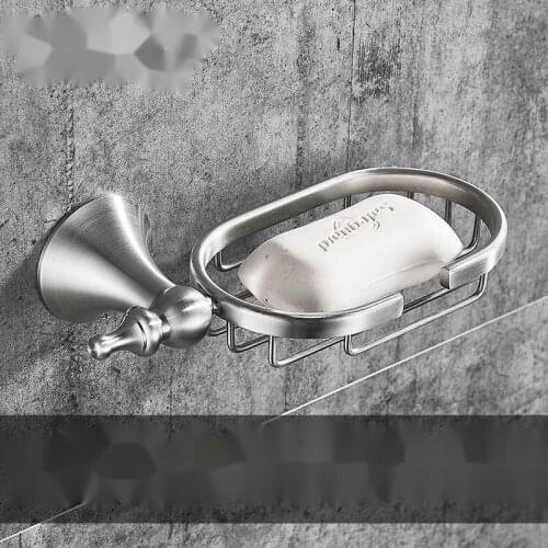 Bathroom 304 Stainless Steel Soap Box Drain Toilet Rack Soap Net Creative Soap Box Soap Dish Wall Hanging