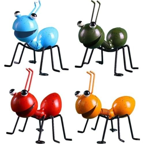 Creative Iron 3d Iron Ant Ornaments Wall Hanging Garden Pendant Home Office Decoration Crafts Bedroom Art Wall Accents Crafts