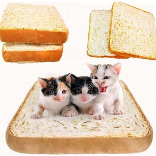 Creative Pet Mat Cat Dog Bed Washable Cushion Pillow Bread Toast Mattress