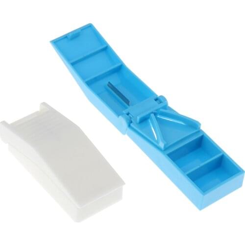 1PCS Pill Cutter Medicine Box Pill Crusher Grinder Splitter Tablet Cutter Divider Storage Case Pill Box Pill Cases Random