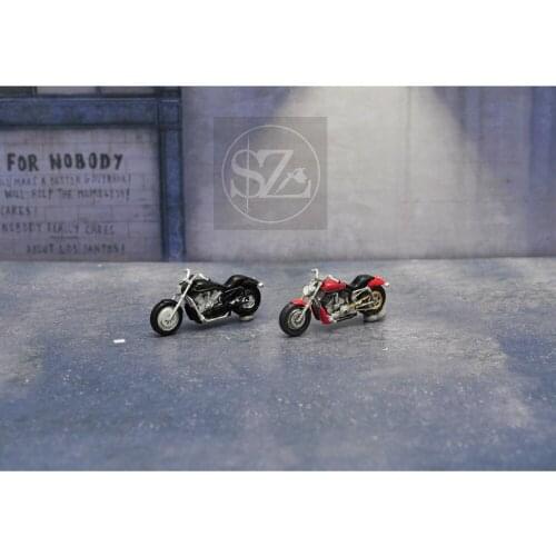 1/64 motorcycle sidecar motorcycle model scene layout decoration ornaments collection toys