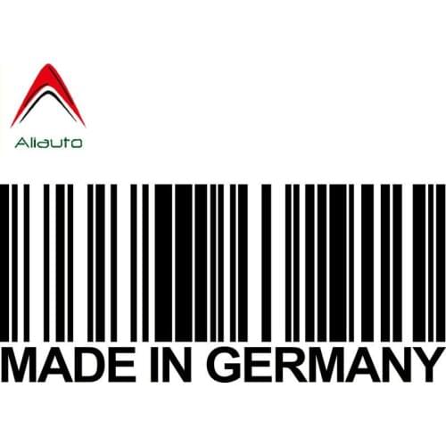 Aliauto Personality Car Sticker Made In Germany Bar Code Fashion Vinyl Accessories PVC Decal for VW T4 Renault Clio,15cm*6cm