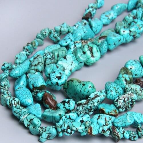 Raw Turquoises Lump Freeform Large Grval Stone Beads For Making Charms Healing Health Mineral Beads Natural Bulk Beads For Decor