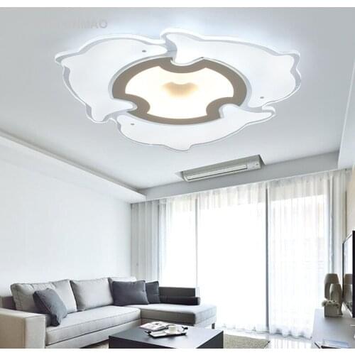 New ultra-thin led cartoon ceiling lamp modern simple acrylic living room lights bedroom restaurant study Ceiling lights 90-260V