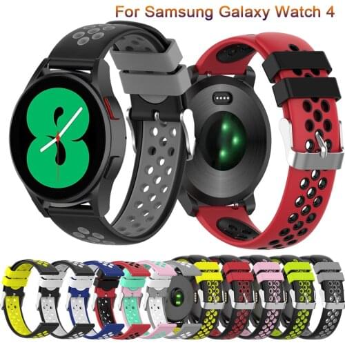 New Silicone Strap Compatible with Samsung Galaxy Watch 4 classic 46mm 42mm/Watch4 44mm 40mm Band Replacement Watchband Bracelet