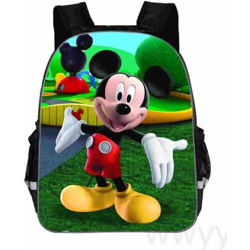 Disney Mickey Mouse Backpack 3D Printing Teenagers School Bags Children Schoolbag Kids Bookbag Girl Boy Mochilas