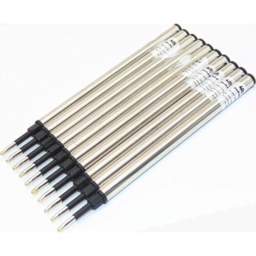 10pcs/lot Jinhao Ballpoint Black ink Refill Rollerball Pens Refills Free Shipping 0.5mm 0.7mm