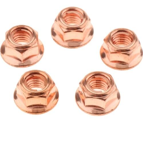 12 Pieces Copper Lock Nuts 8mm Exhaust Manifold & More A1201420072 for BMW 3 Series E30 Hexagonal Nut Brass Hex Nut