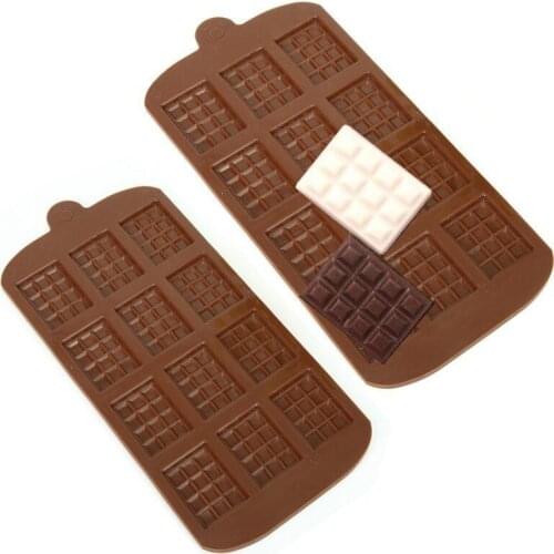 Silicone Mini Chocolate Block Bar Mould Mold Ice Tray Cake Decorating Baking Cake Jelly Candy Tool DIY Molds Kitchen Tool