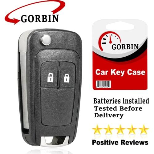 GORBIN Flip Folding Car Remote Key Shell for Chevrolet Cruze Epica Lova Camaro Impala Car Key Case HU100 Blade 2 3 4 5 Buttons