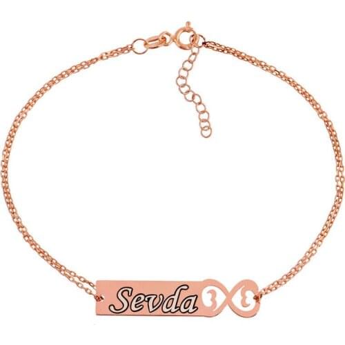 Tevuli 925 Sterling Silver Personalized Infinity Is Womens Bracelet