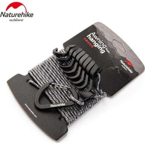 Naturehike 4.3m Awning Hanging Rope Portable Windproof Camping Hiking Accessories Adjustable Outdoor Travel NH19PJ040