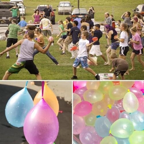 111pcs /pack Water Ballons Summer Party Magic Water Bomb Fast Filling Color Ballons Outdoor Games for Kids and Adults Summer Fun
