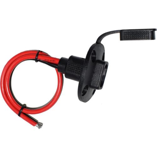 DIY Weatherproof SAE Socket Sidewall Port SAE Waterproof Quick Connect Panel Mount 25cm 12AWG Motorcycles Chargers