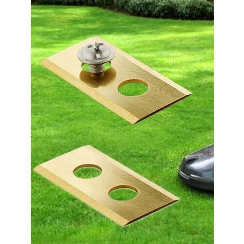 Pcs Robot Mower Replacement Blade With 2 Holes And 60 Screw Antirust Durable Mower Cutter For Worx Landroid Garden Tools present