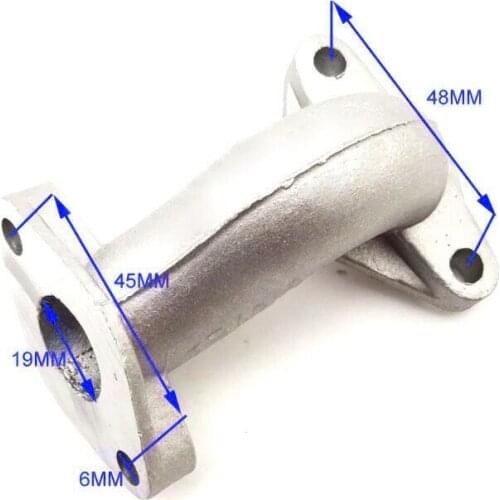 Replacement Carburetor Parts Intake Pipe 50CC 90CC 110CC Spare Rebuilt PZ19