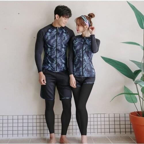 Womens Mens Full Rash Guards Swimwear Bathing Suit Activewear Set 5 Piece Yoga Jogging Surf Workout Clothes Athletic Tracksuit