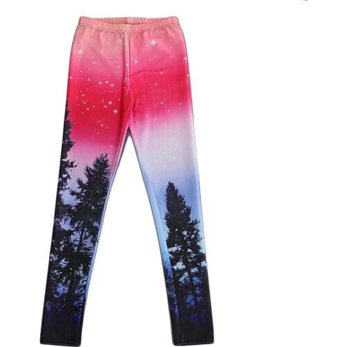 2020 Red Night scene Style Women Leggings High Waist Legging Winter Printed Women Pants Slim Fitness Leggins Sexy Gym Clothes