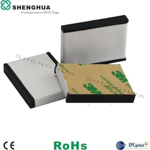 10pcs/pack Rewritable Waterproof RFID UHF Anti Metal Tag Plastic Paper Blank Long Range Reading With 3M Sticker