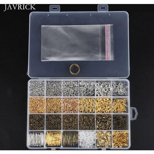 3000 PCs Open Jump Rings Back Stud Earrings Back DIY Jewelry Making Components Short Necklaces Bracelets Necklaces Accessories