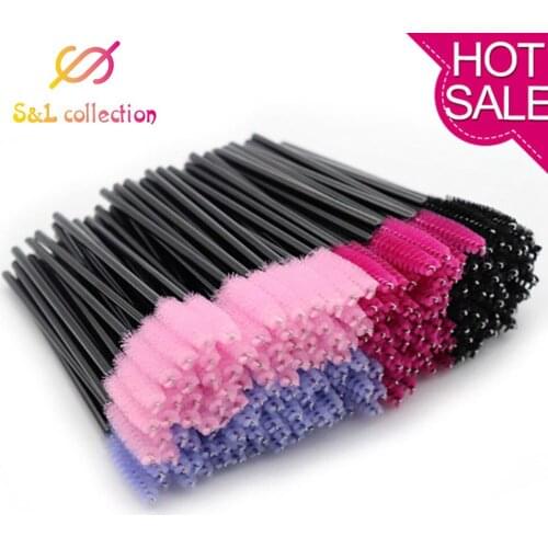 150pcs 3 pack Disposable Eyelash Brush Mascara Wands Applicator Eyelash Comb Makeup Brushes Individual Lash Removing Swab Micro